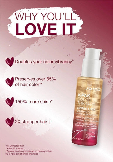 K-PAK Color Therapy Luster Lock Glossing Oil
