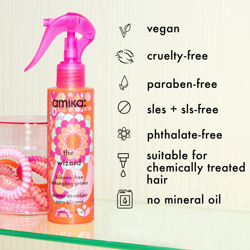 the wizard silicone-free detangling hair primer