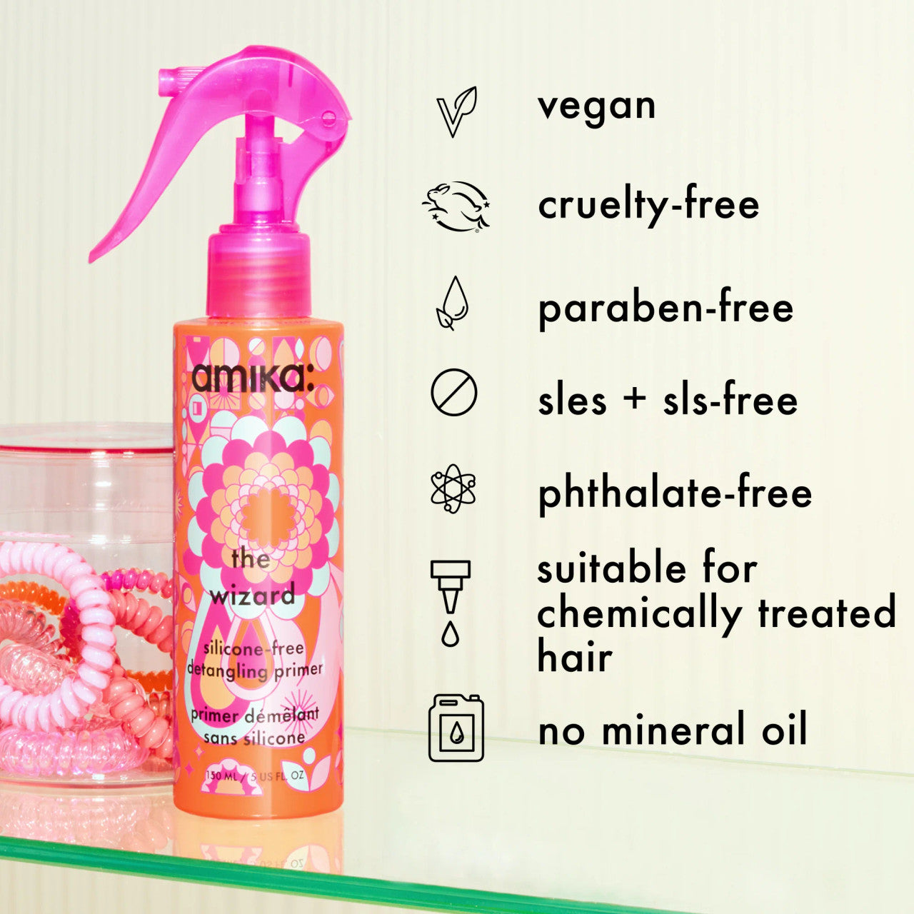 the wizard silicone-free detangling hair primer