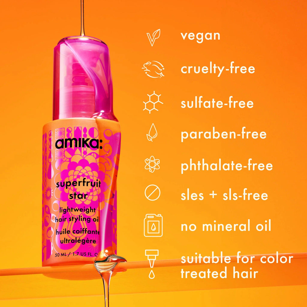 superfruit star lightweight hair styling oil