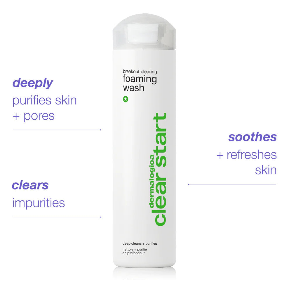 breakout clearing foaming wash