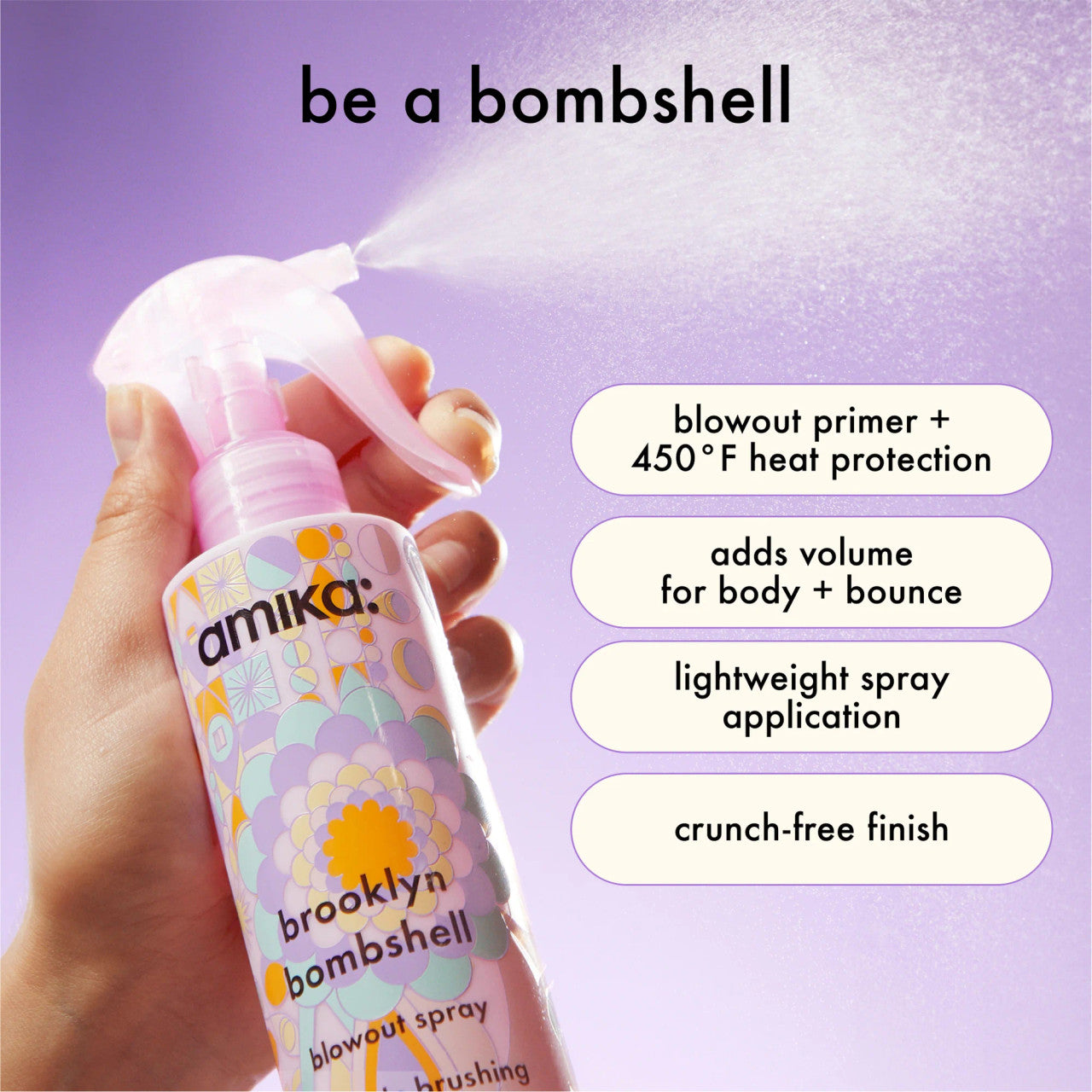brooklyn bombshell blowout + blow dry spray