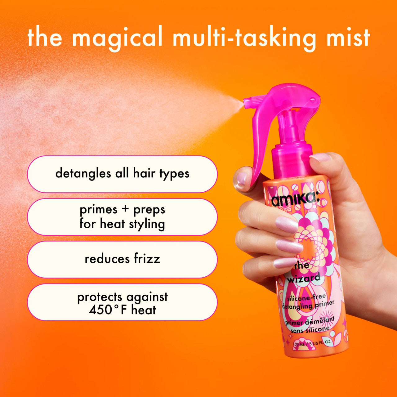 the wizard silicone-free detangling hair primer