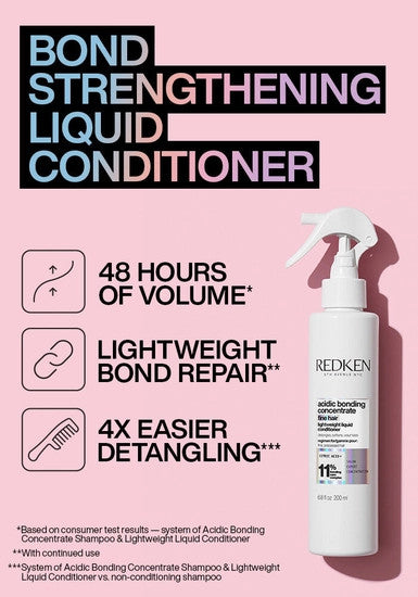 Acidic Bonding Concentrate Lightweight Liquid Conditioner for Damaged, Fine Hair