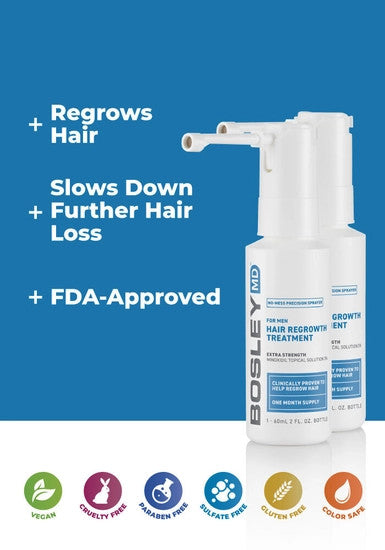 Men's Hair Regrowth Treatment with 5% Minoxidil- Sprayer