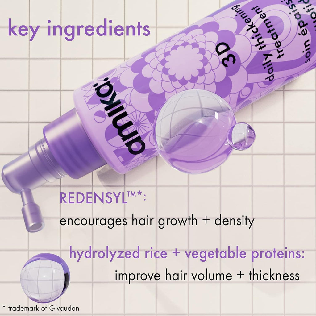 3D hair thickening treatment voluminous hair