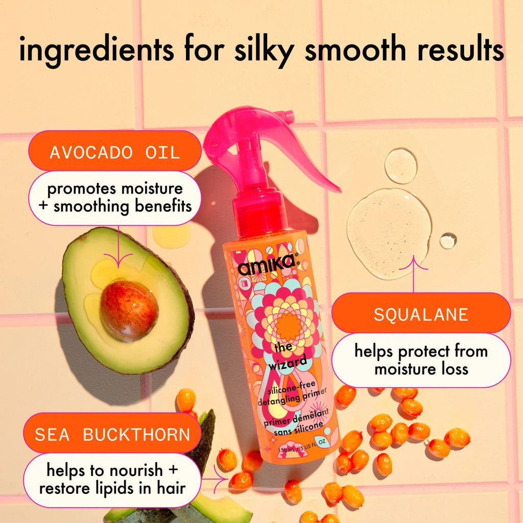 the wizard silicone-free detangling hair primer