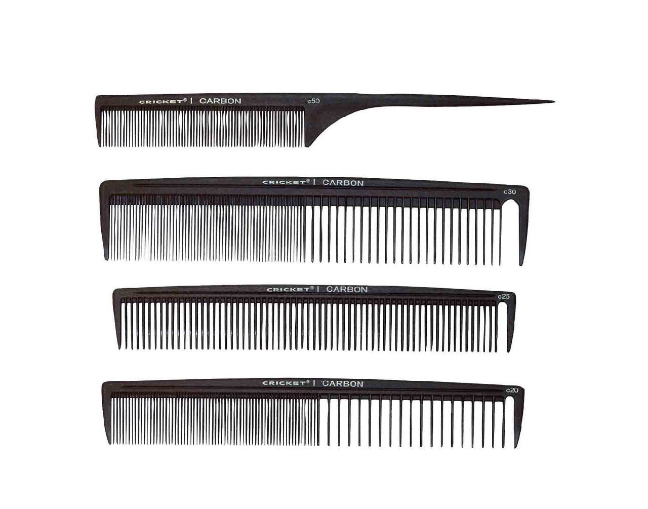 Carbon Stylist 4 Pack Combs