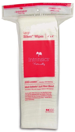 Large Silken Wipes 4"x 4"