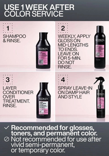 Acidic Color Gloss Activated Glass Gloss Treatment