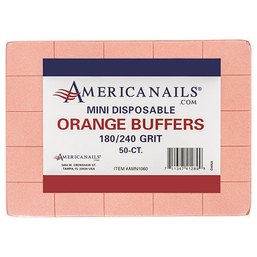 Mini Disposable Orange Buffers | 180/240 Grit