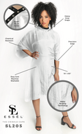 The Crinkle Cape - White