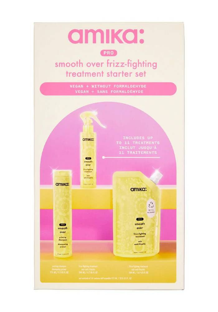 pro smooth over frizz-fighting salon-only service starter set