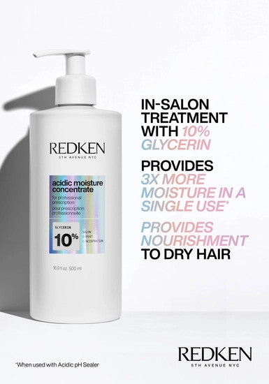 Acidic Moisture Concentrate – Salon Exclusive Customizable Treatment