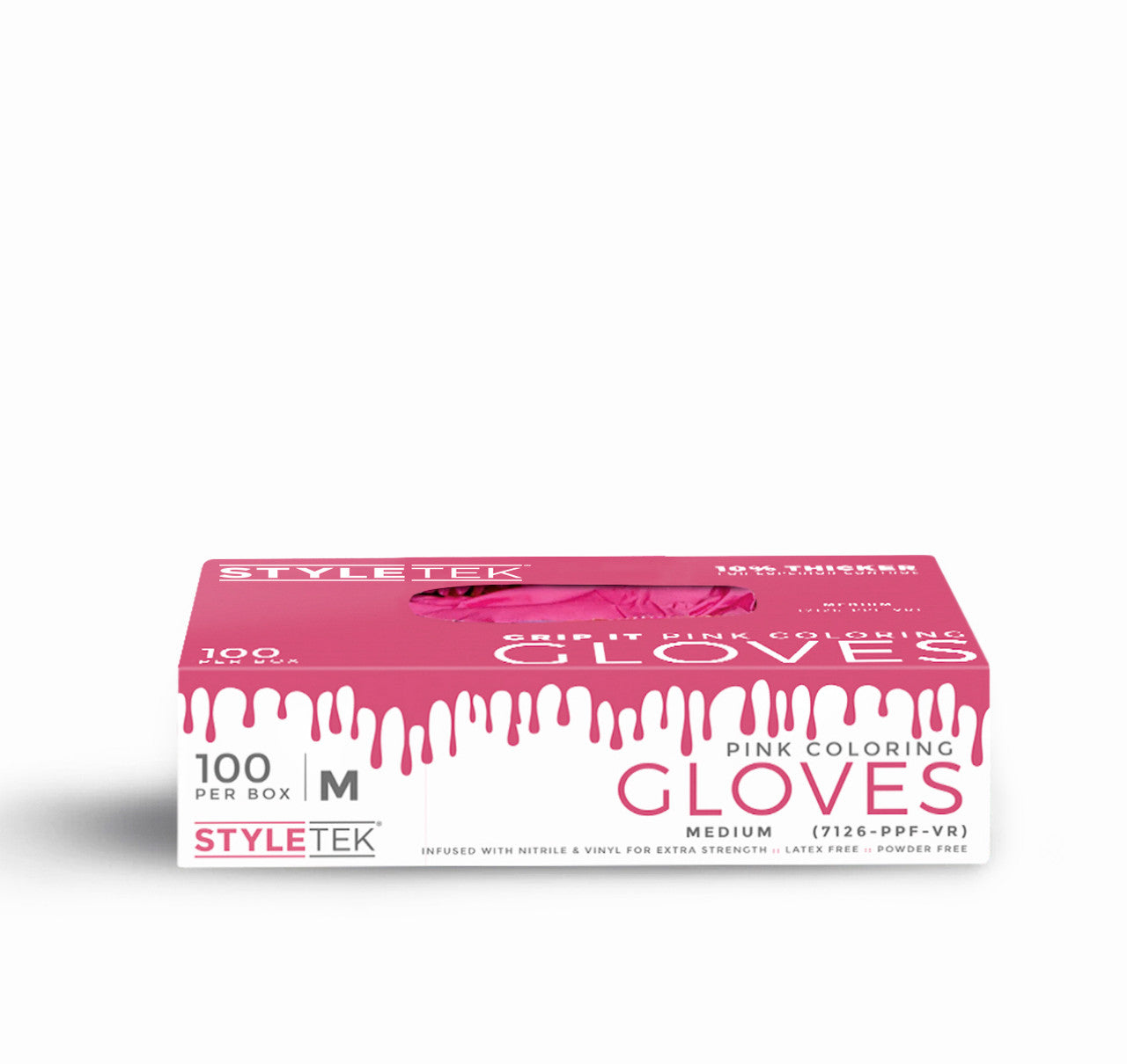 Deluxe Touch Coloring Gloves - Pink - 100 ct